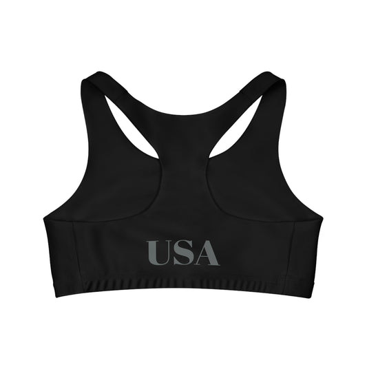 Sports Bra Paparazzi dark gray on black