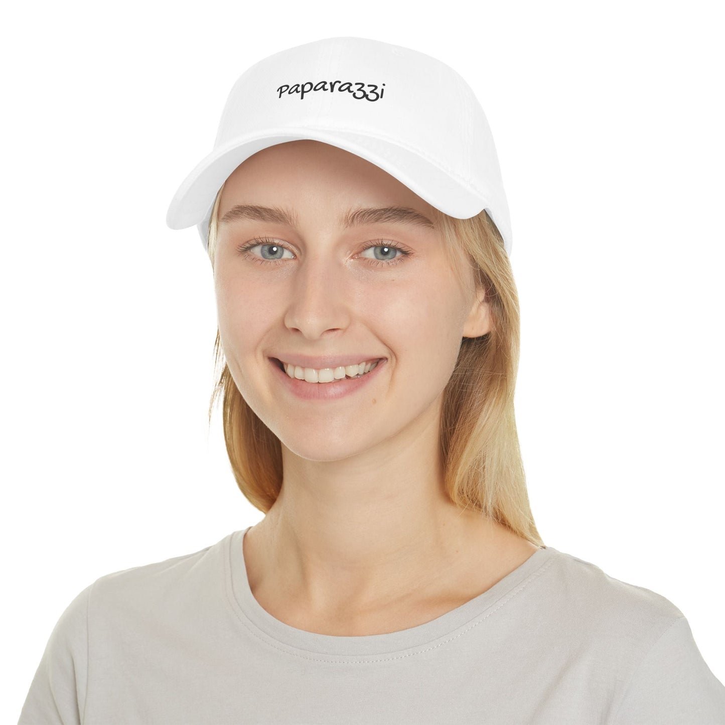 Baseball Cap Paparazzi white and black Printify