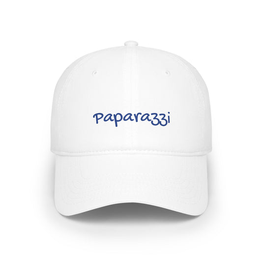 Baseball Cap Paparazzi blue on white