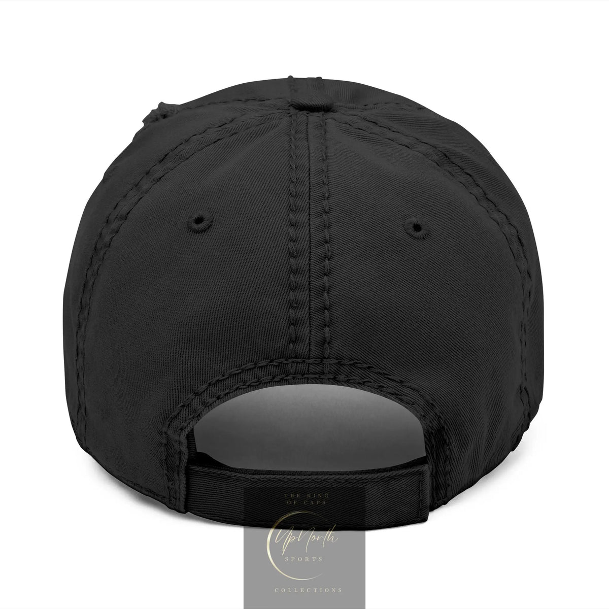 Distressed Baseball Cap Paparazzi Embroidery black with grey - UpNorth SPORTS