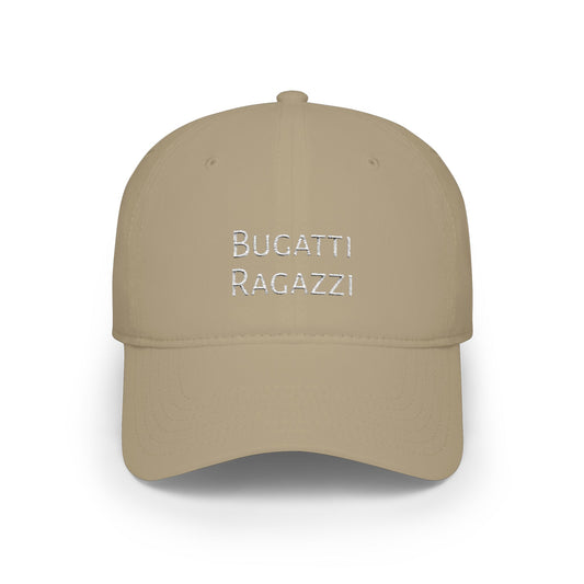 Bugatti Ragazzi White Baseball Cap Printify