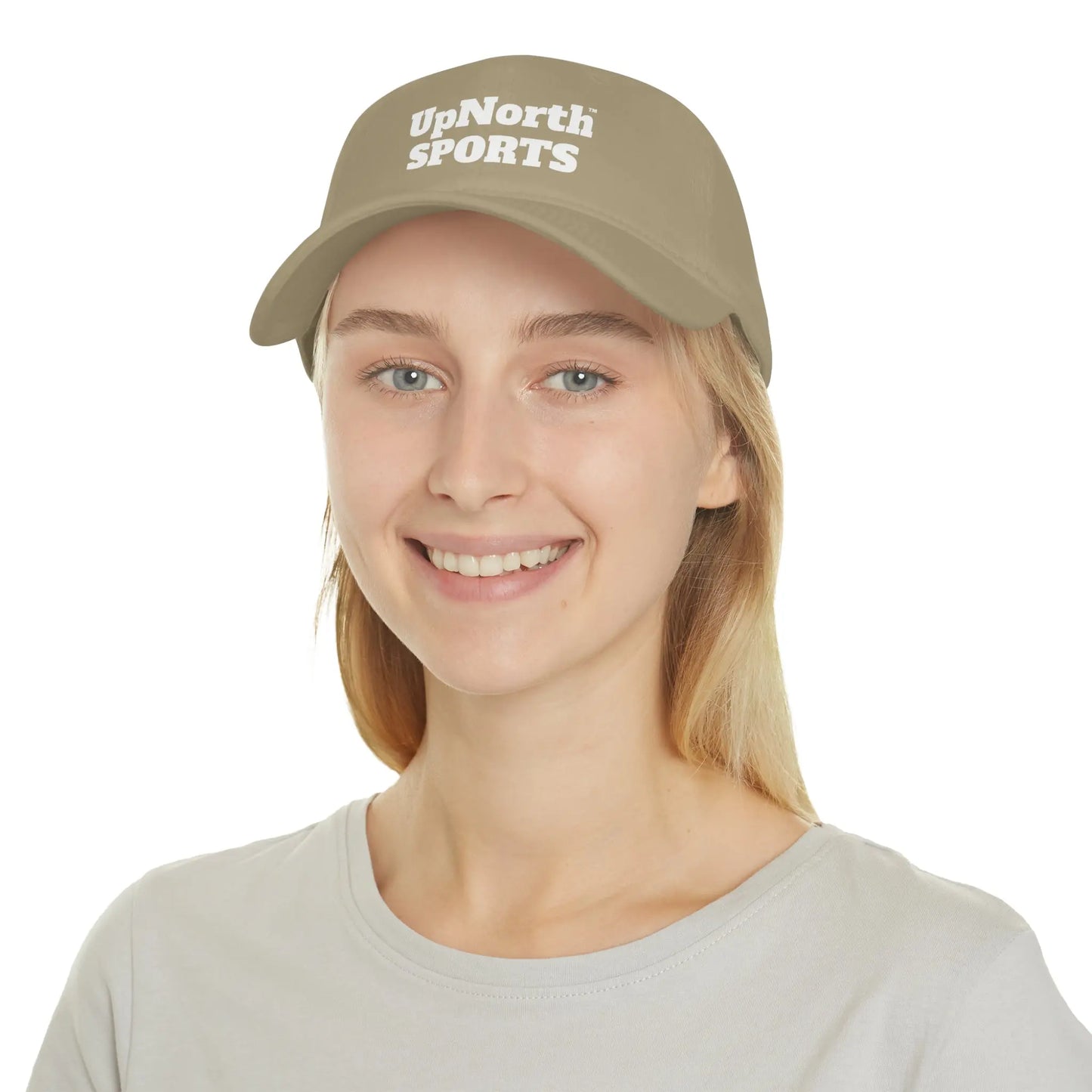 Baseball Cap UpNorth Sports khaki and white Printify