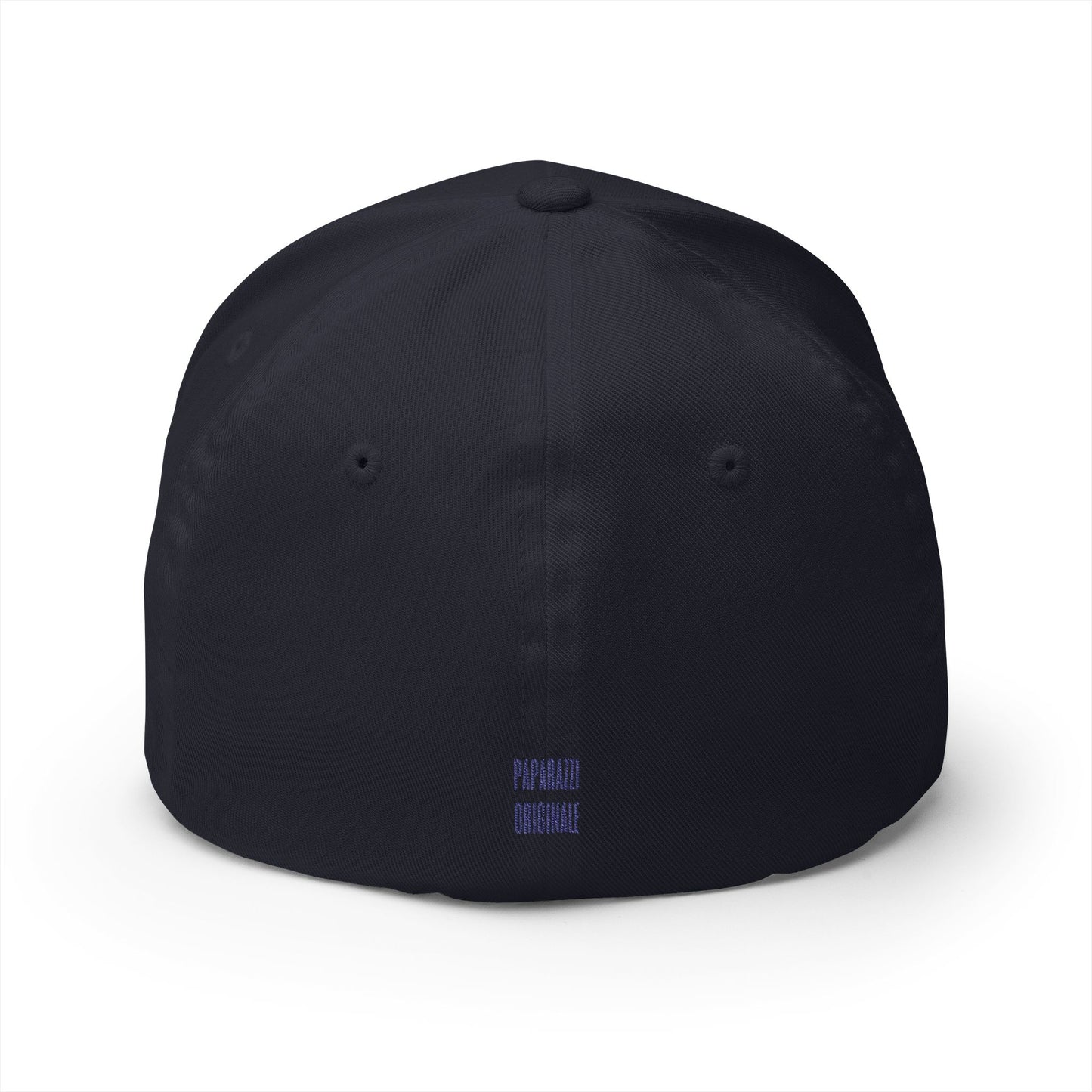 POS Navy Logo Closed Back Cap Printify