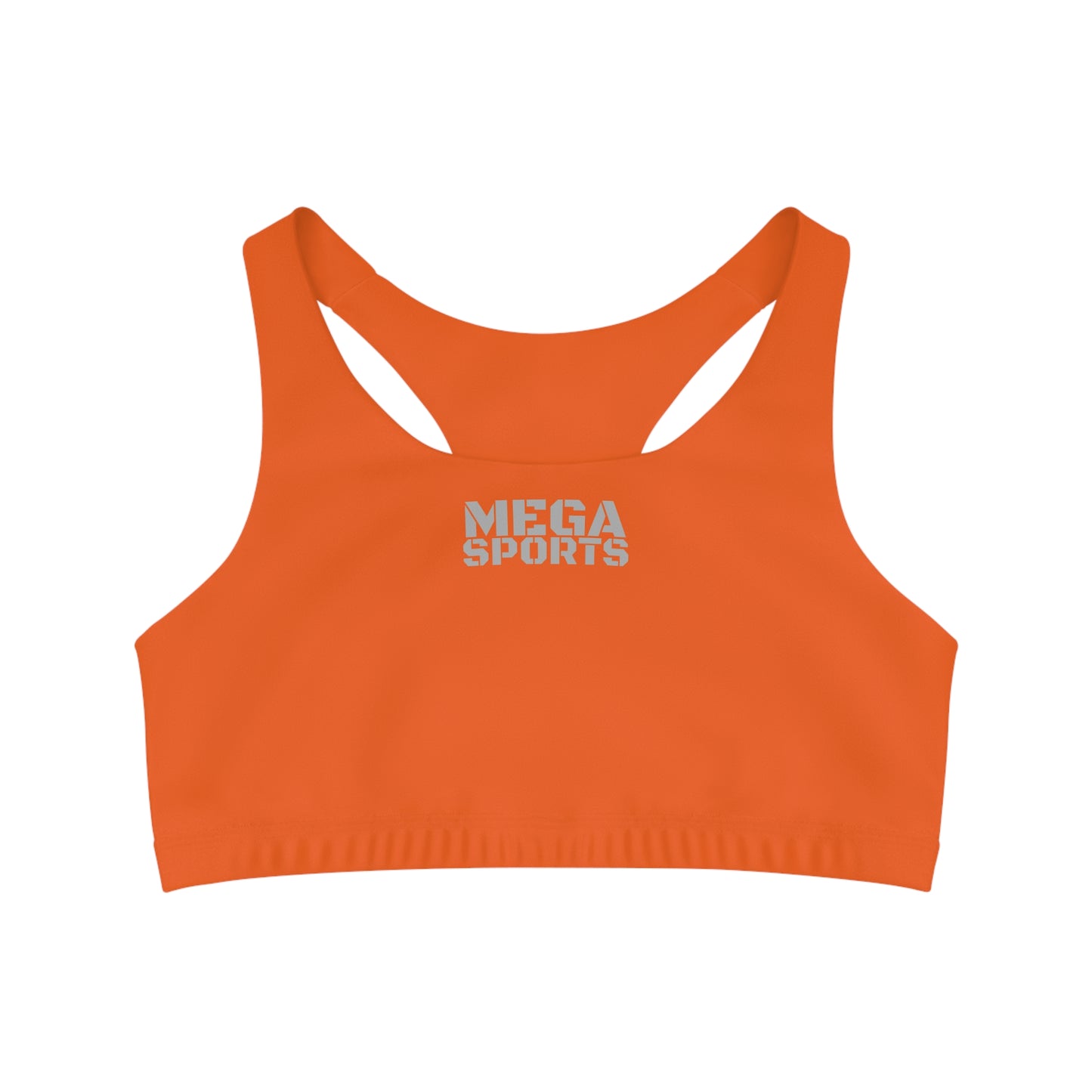 Sports Bra MEGA Sports light gray on orange