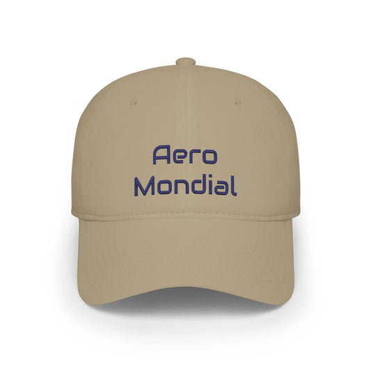 Khaki Aero Mondial Navy Baseball Cap front - UpNorth SPORTS