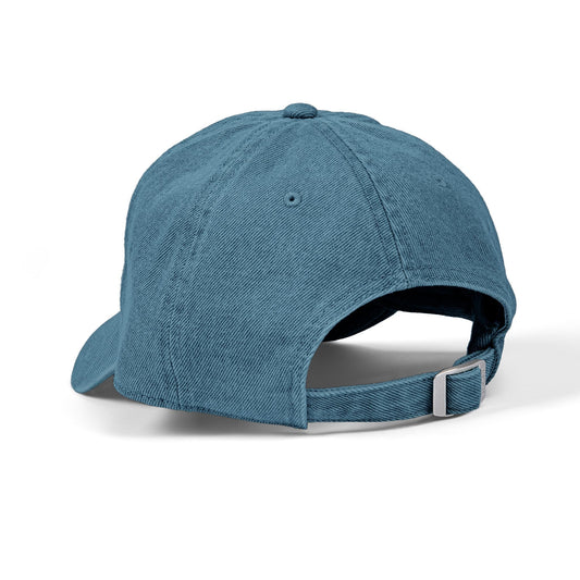 Denim Baseball Cap Piloti in blue Printify