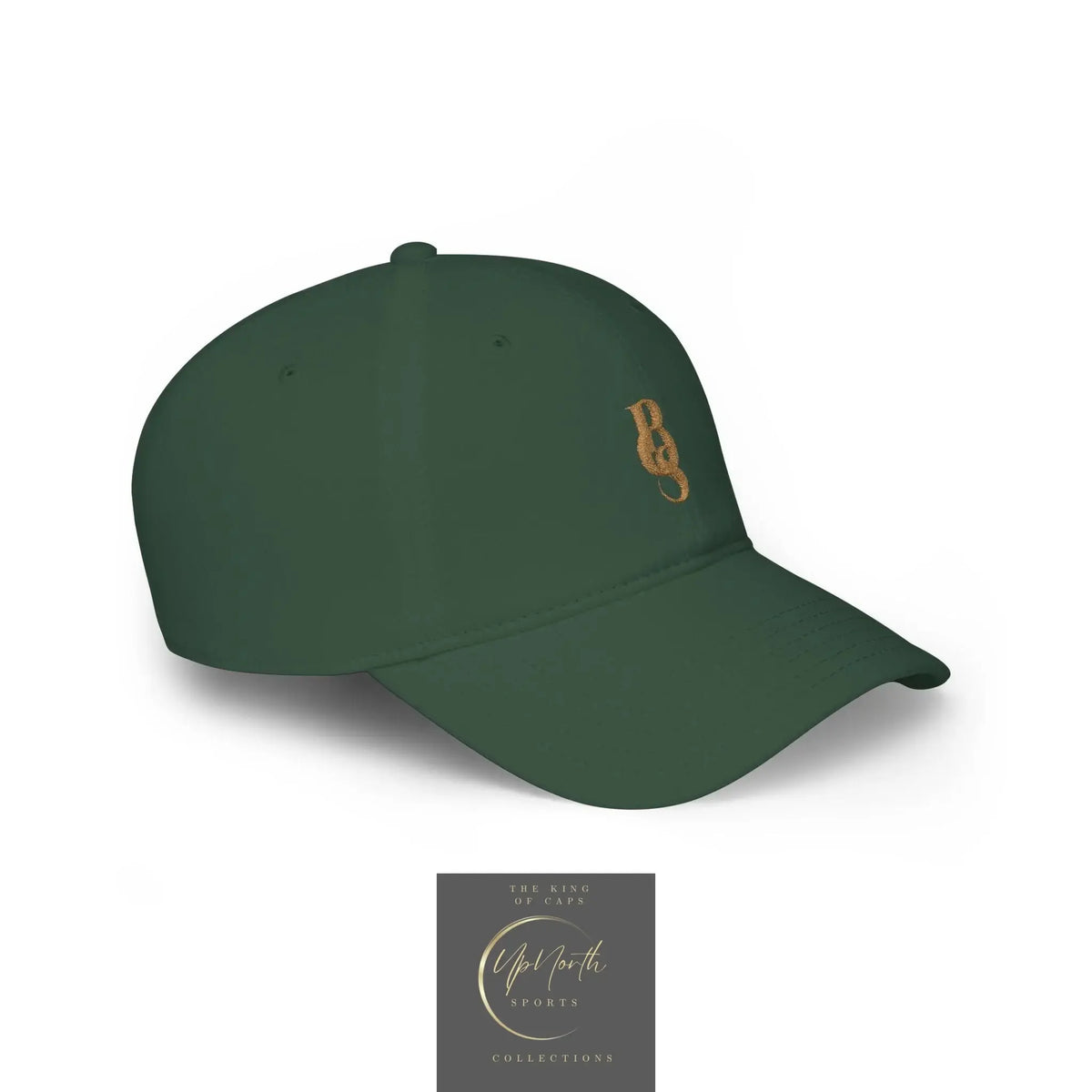 Dark Green POS Paparazzi Old Gold Baseball Cap right side - Paparazzi Original