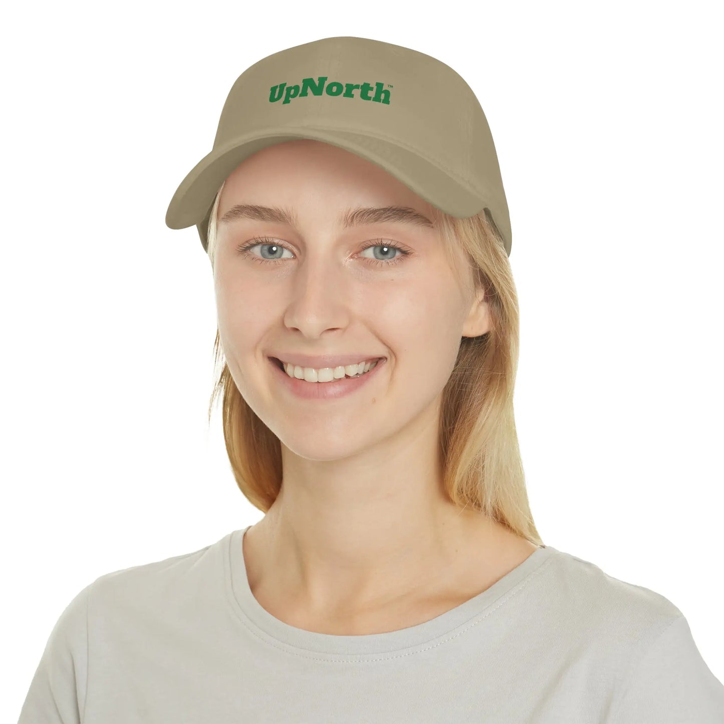 Baseball Cap UpNorth khaki and dark green Printify