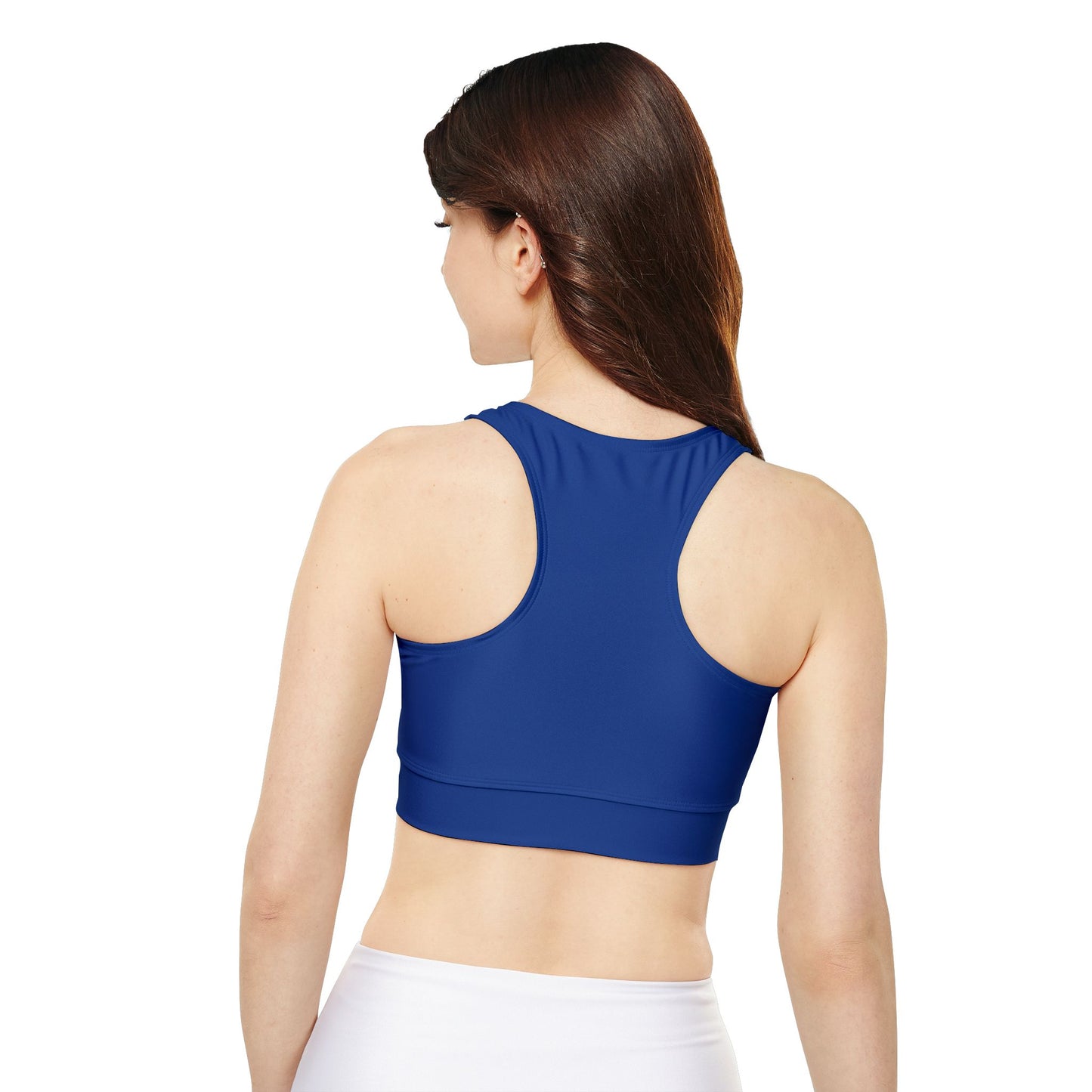 Sports Bra GYM Sports red white on dark navy