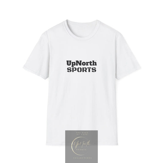 White Black Unisex T-Shirt front - UpNorth SPORTS