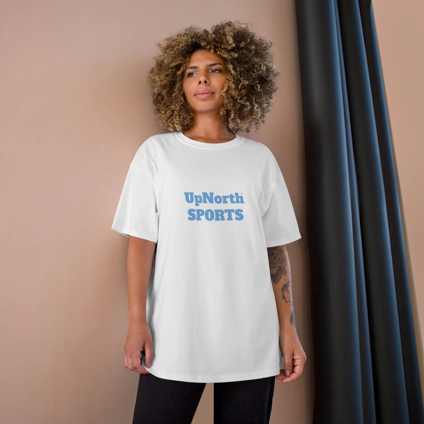 UpNorthSPORTS White Skyblue Champion T-shirt
