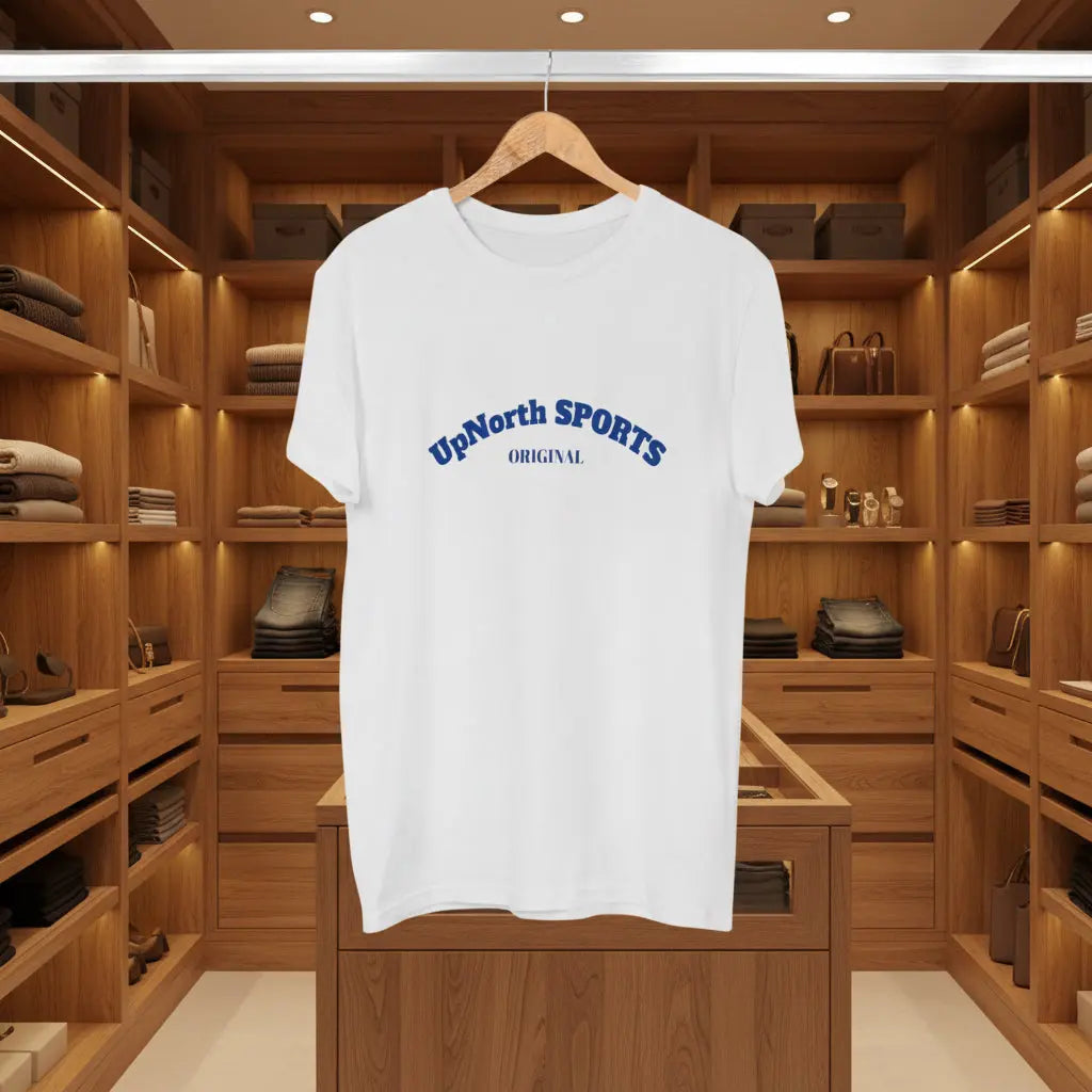 Men T-shirt UpNorth SPORTS white with Paul Walker quote front - UpNorth SPORTS