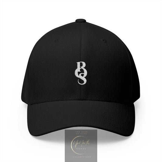 Black POS White Logo Closed Back Cap front - Paparazzi Original