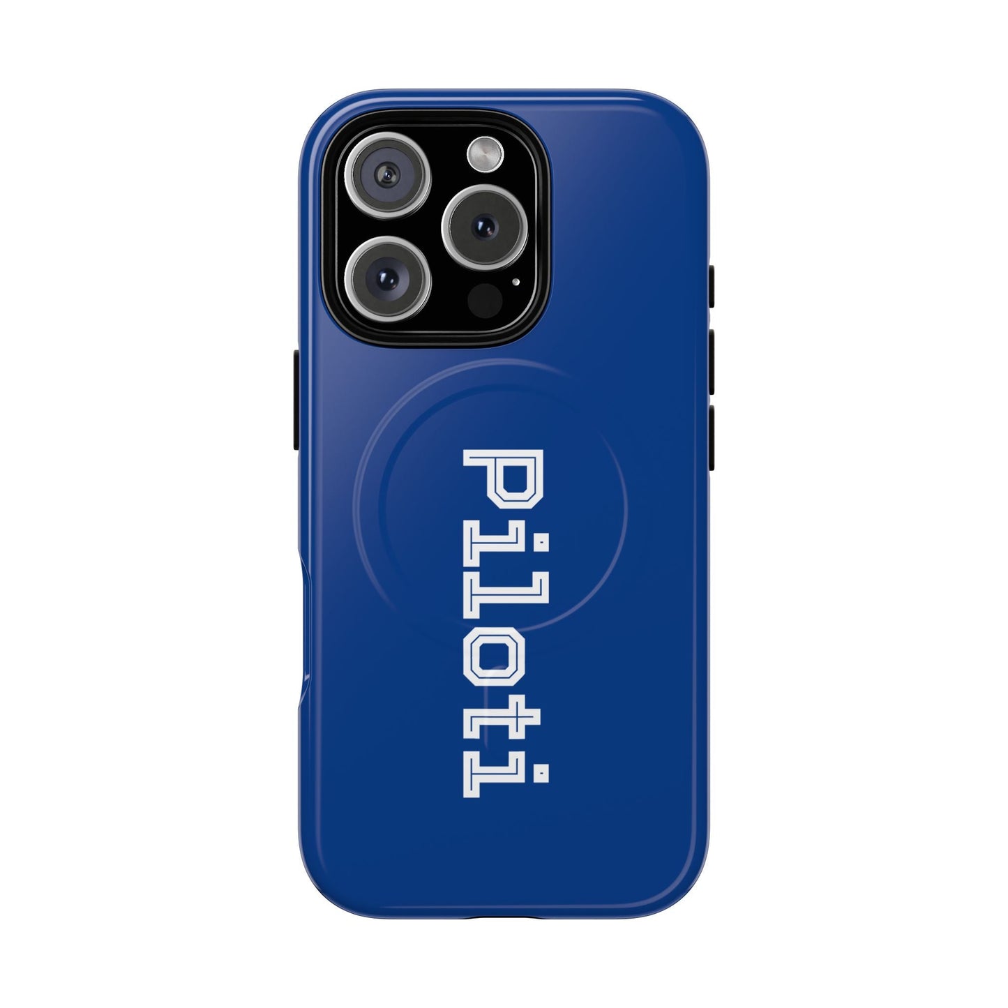 Tough Magnetic iPhone Cases Piloti in navy blue made in matt and gloss finish - UpNorth SPORTS