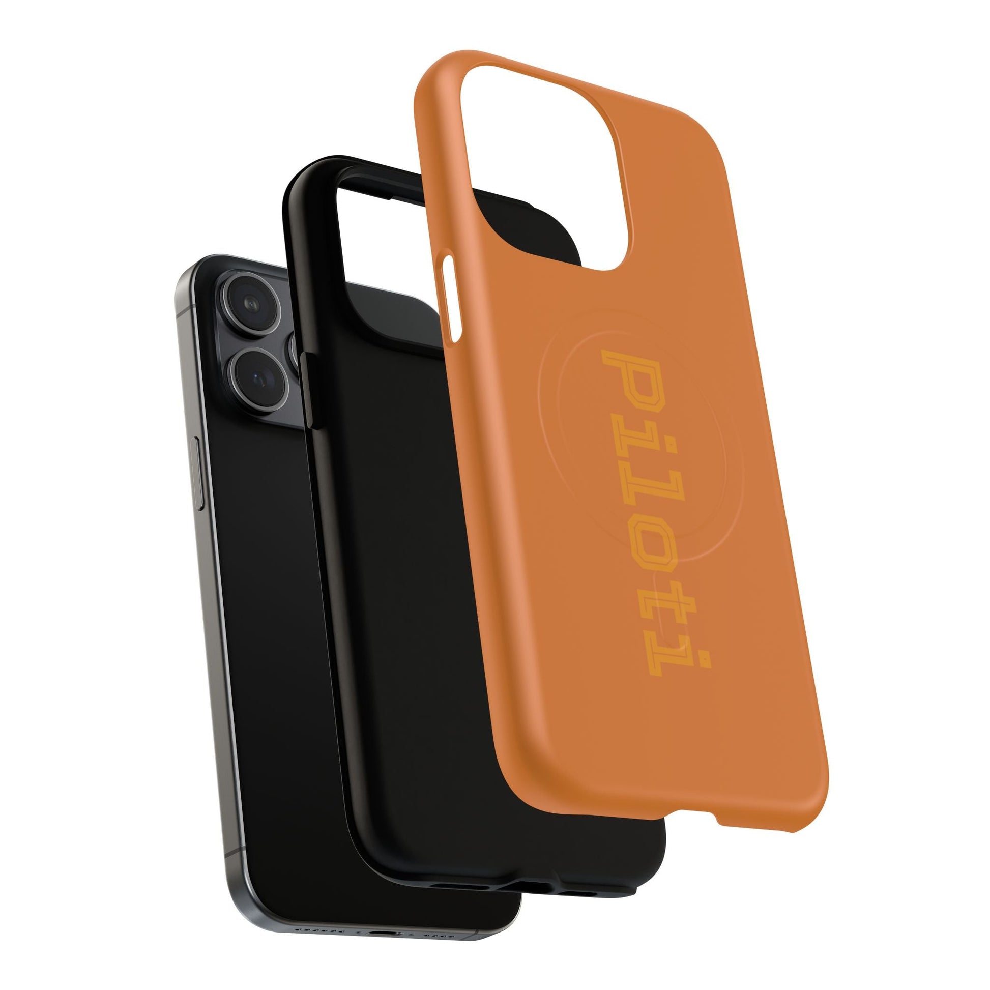 Tough Magnetic iPhone Cases Piloti in orange Printify
