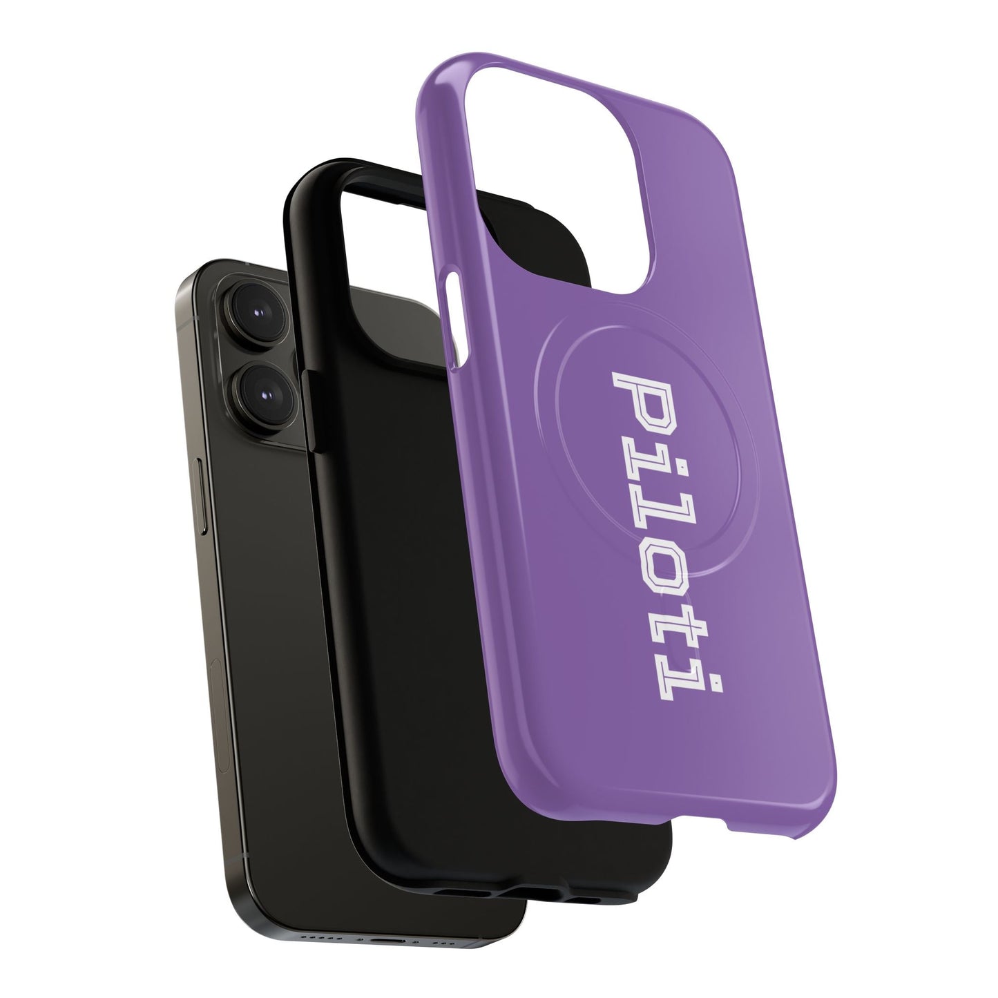 Tough Magnetic iPhone Cases Piloti in light purple Printify