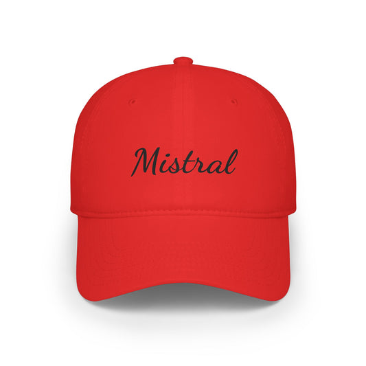 Red Mistral Baseball Cap Printify