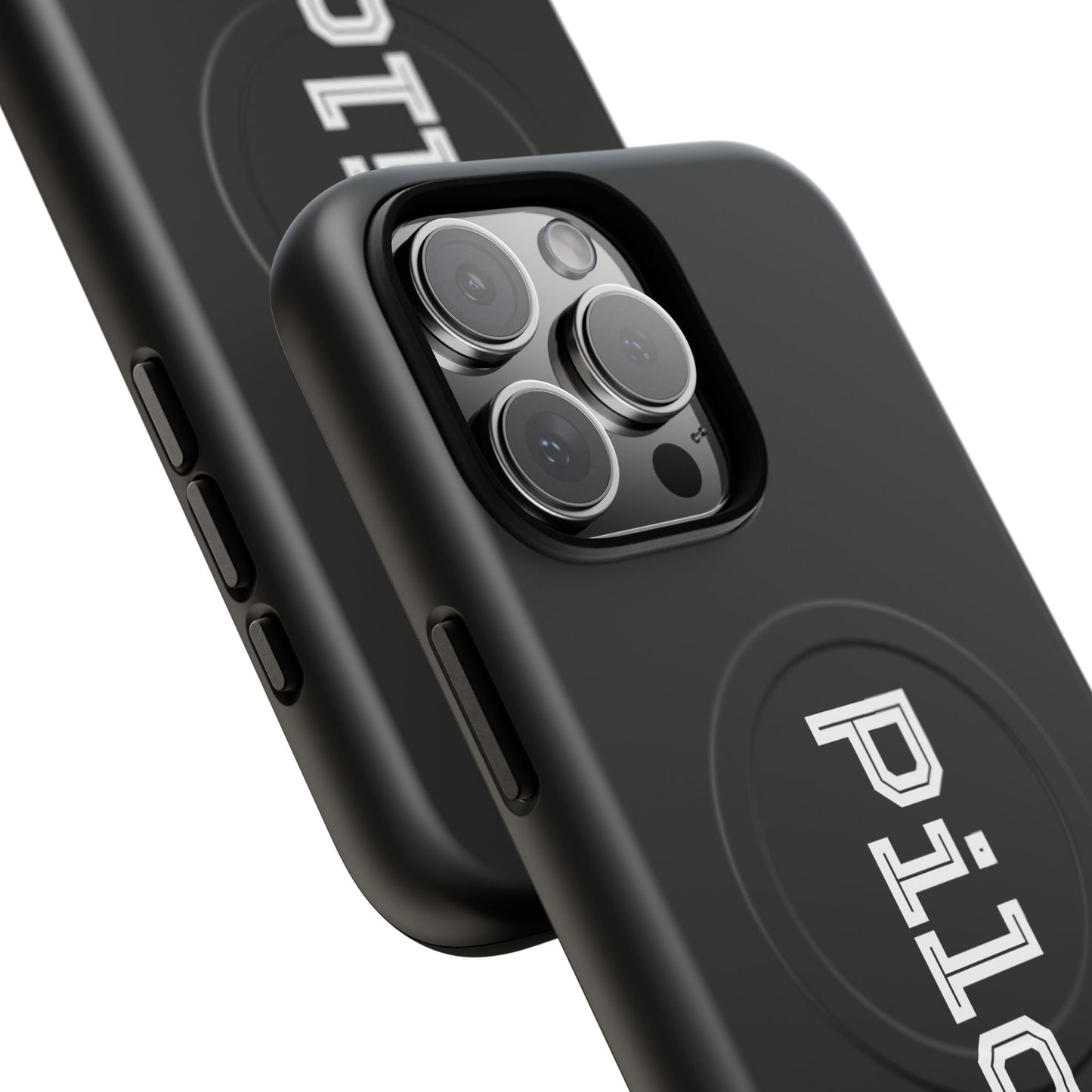 Tough Magnetic iPhone Cases Piloti in black Printify