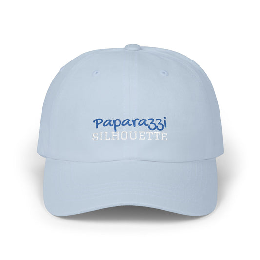 Light Blue Paparazzi Silhouette Royal Classic Cap front -Paparazzi Original