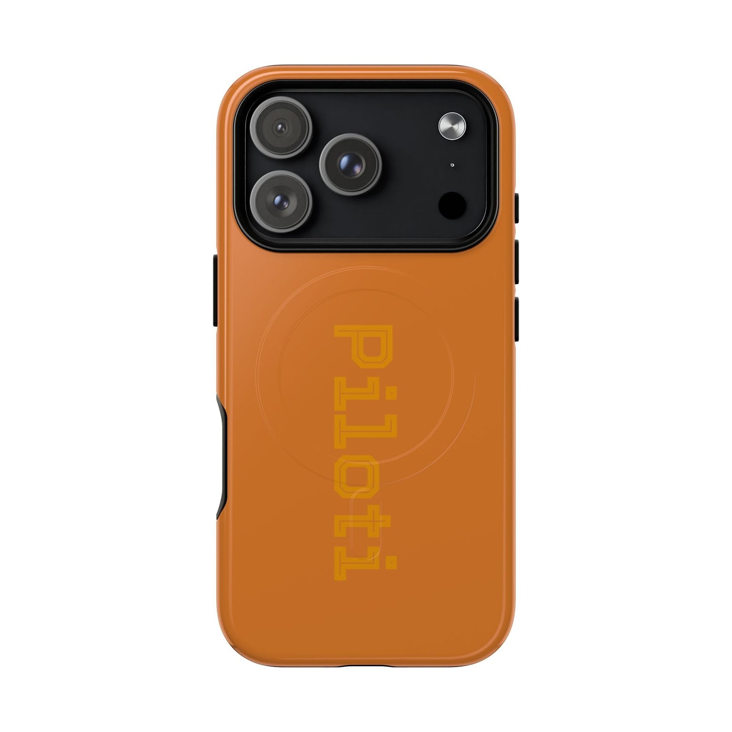Tough Magnetic iPhone Cases Piloti in orange Printify