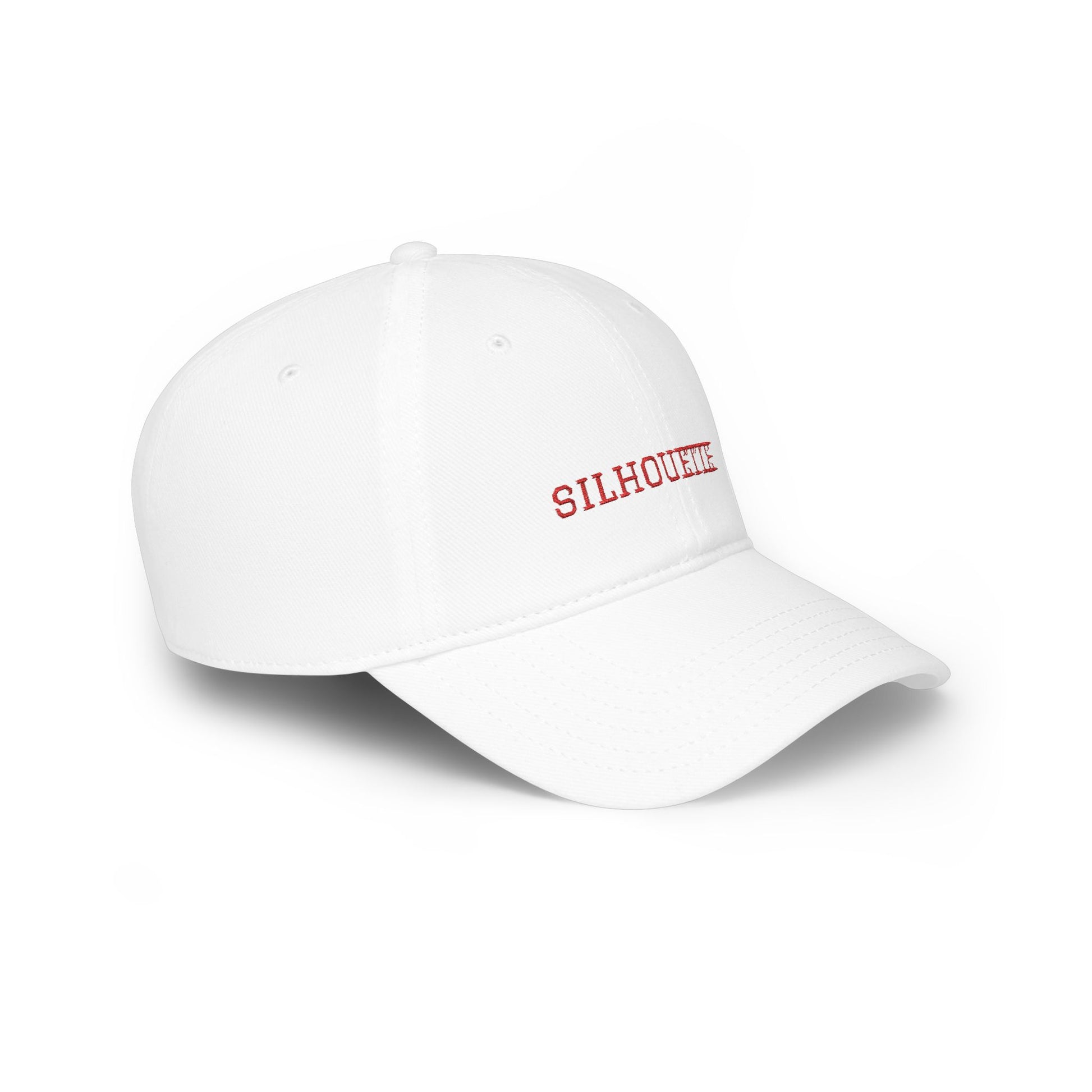 White Paparazzi Silhouette Red Baseball Cap right side - Paparazzi Original