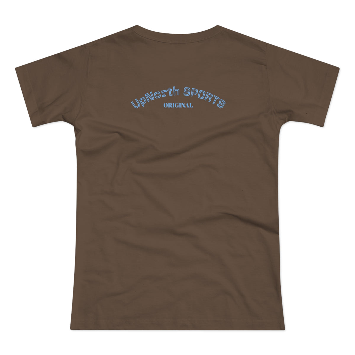 Women T-Shirt chocolate with light blue backside - UpNorth SPORTS