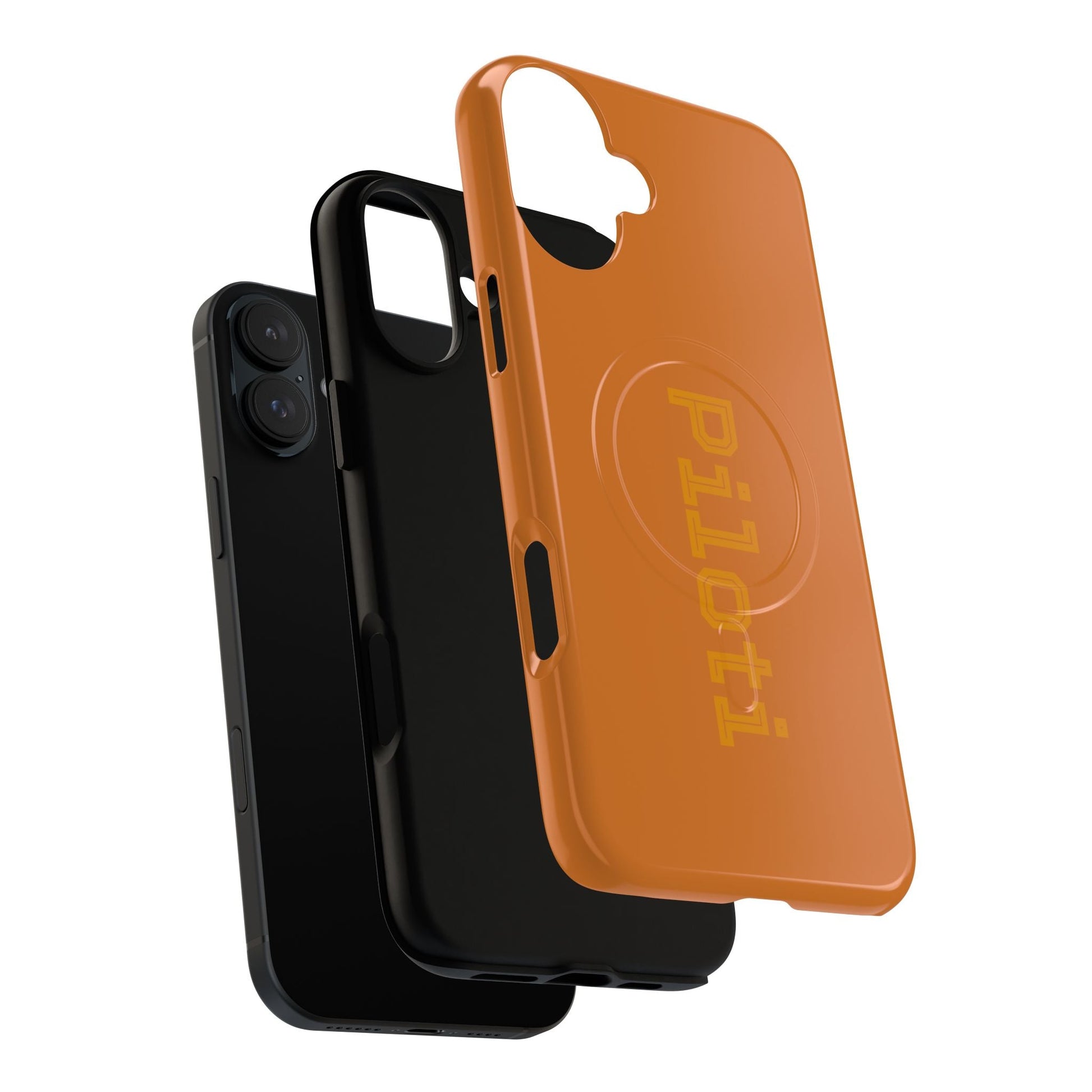Tough Magnetic iPhone Cases Piloti in orange Printify