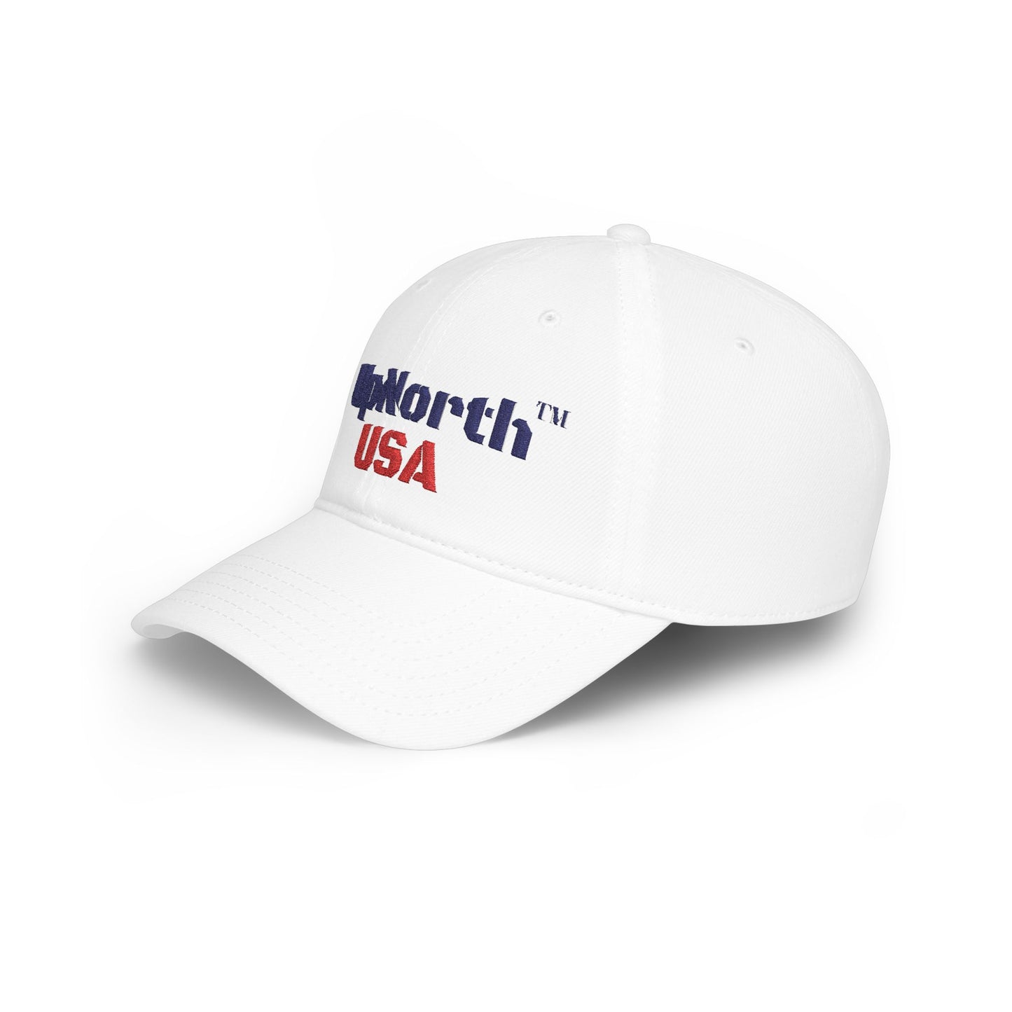White UpNorth USA Baseball Cap Printify