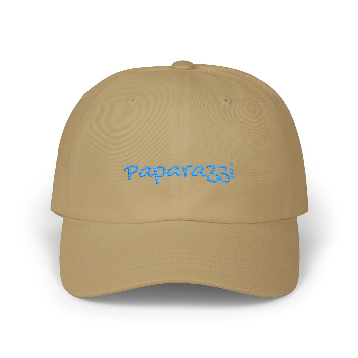 Khaki Paparazzi Aqua Classic Cap front - Paparazzi Original