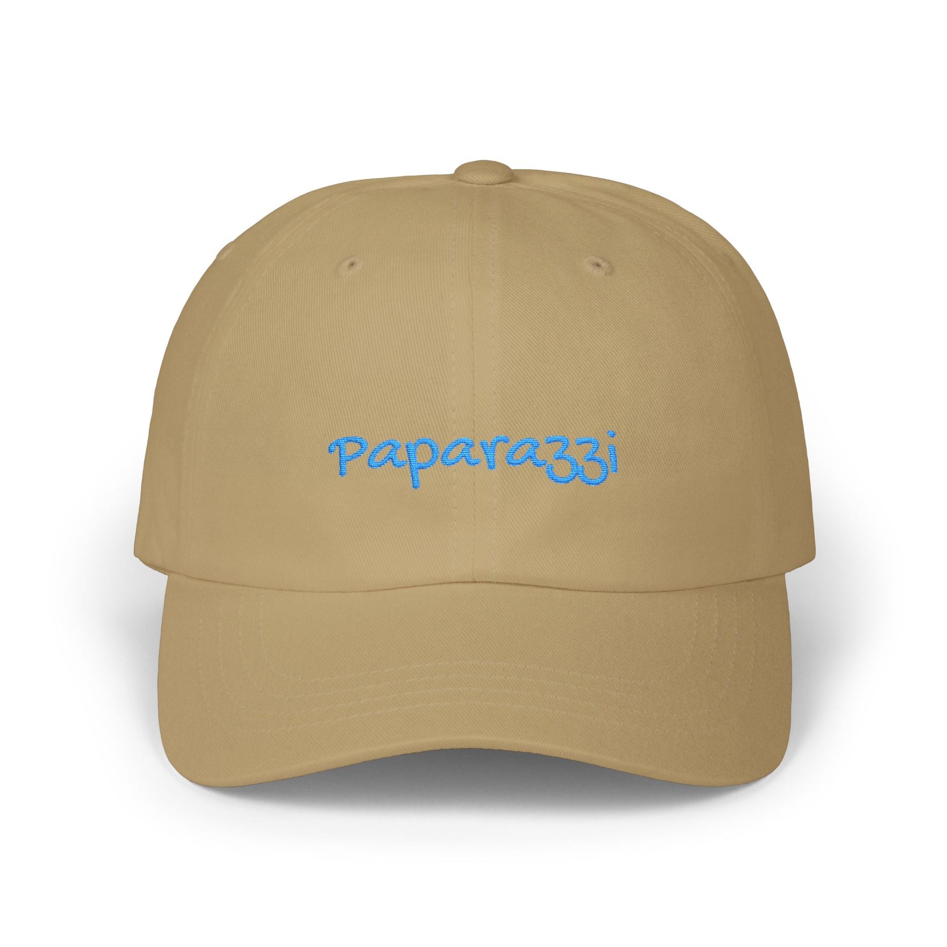 Khaki Paparazzi Aqua Classic Cap front - Paparazzi Original