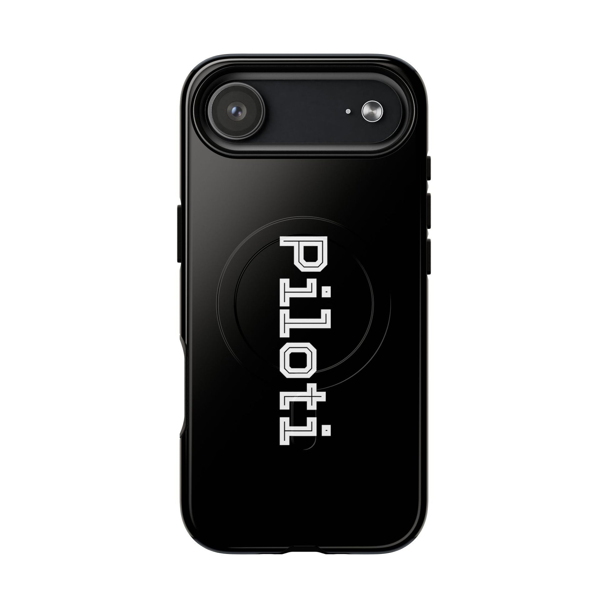 Tough Magnetic iPhone Cases Piloti in black Printify