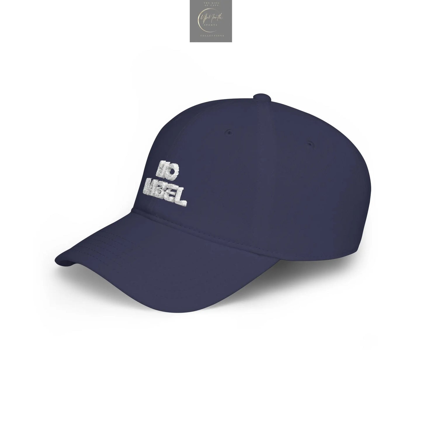 No Label Baseball Cap White Embroidery