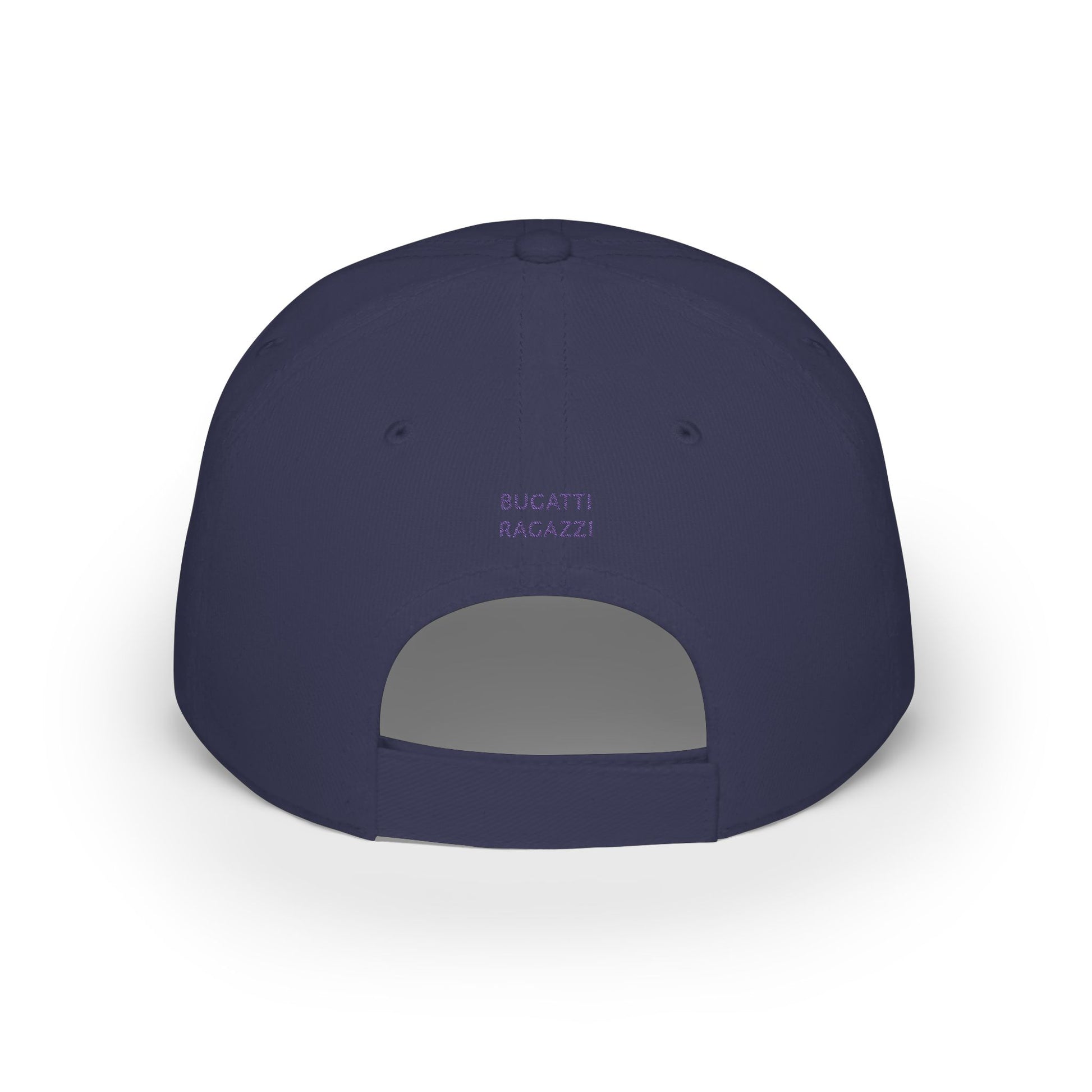 Dark Navy Bugatti Ragazzi Purple Baseball Cap backside - UpNorth SPORTS