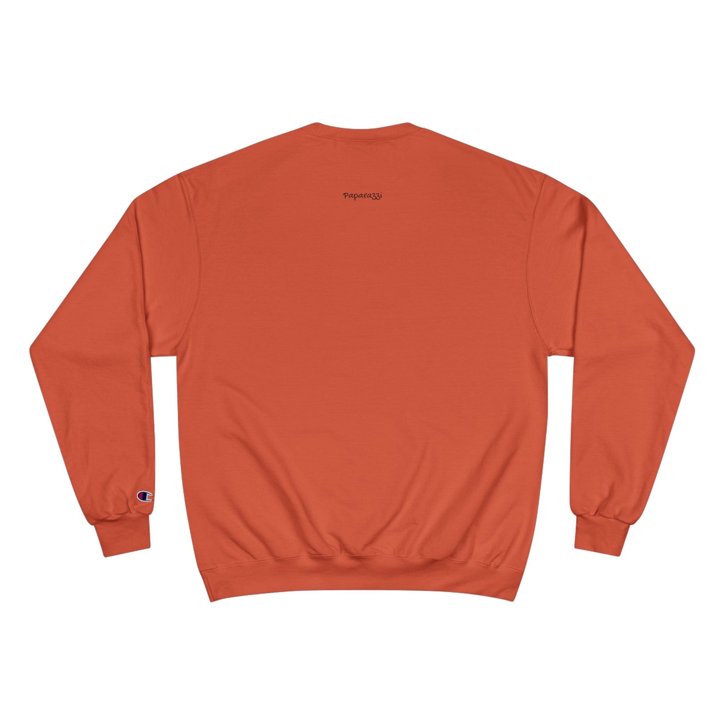 Orange Maroon Paparazzi Champion Sweatshirt Printify
