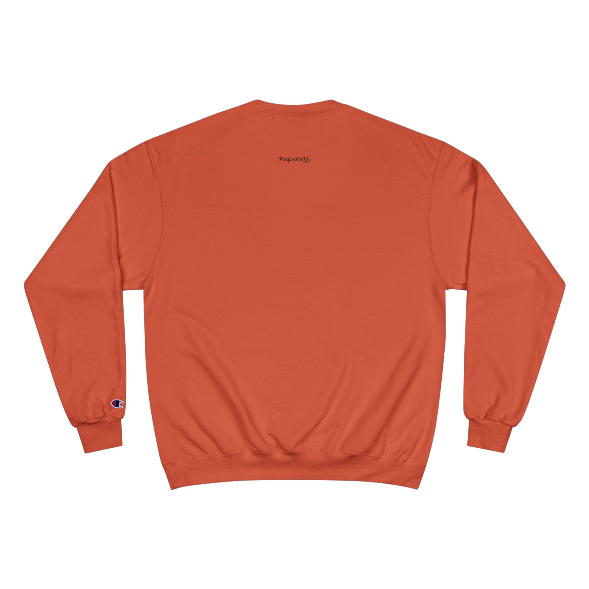 Orange Maroon Paparazzi Champion Sweatshirt Printify