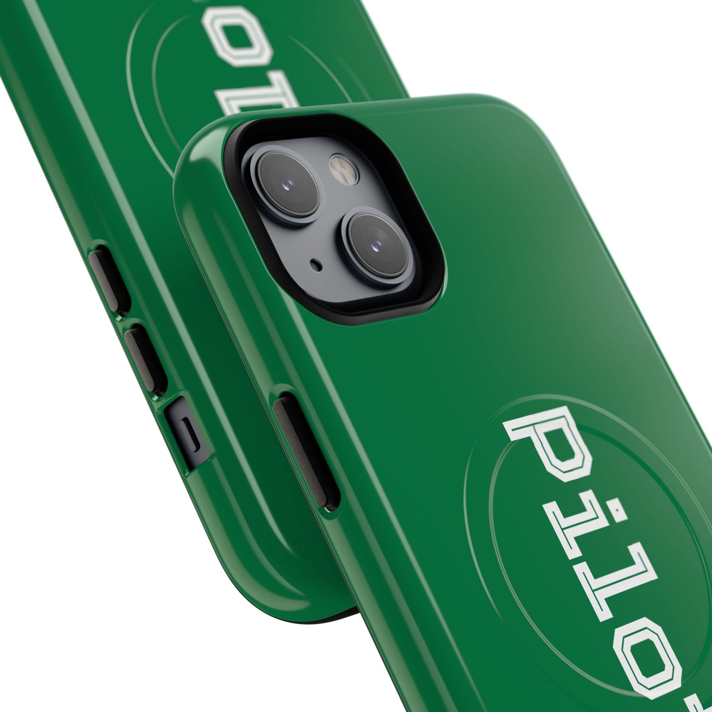 Tough Magnetic iPhone Cases Piloti in dark green Printify