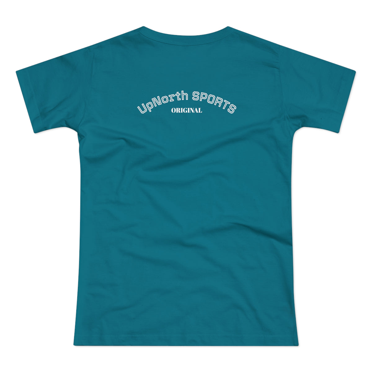 Diva Blue White Women T-Shirt backside - UpNorth SPORTS