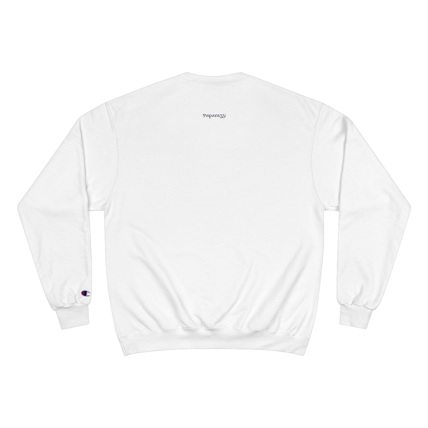 White Gold Paparazzi Champion Sweatshirt Printify