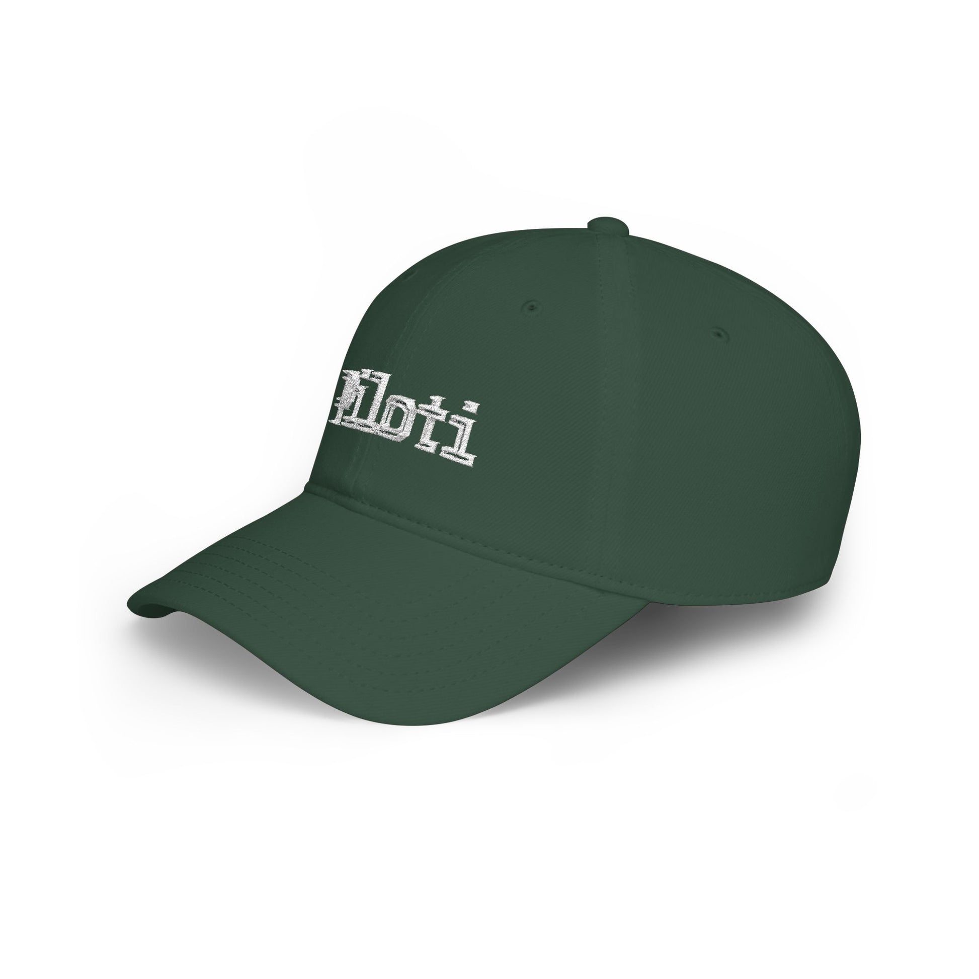 Piloti Baseball Cap Embroidered with White Printify