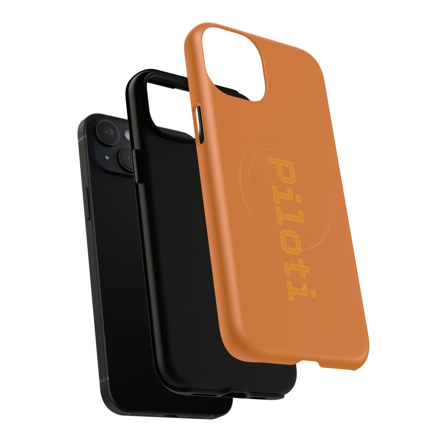 Tough Magnetic iPhone Cases Piloti in orange Printify