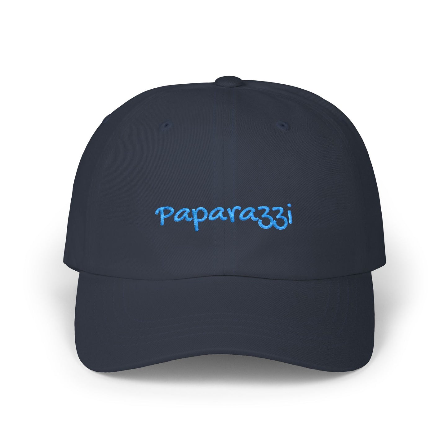 Navy Paparazzi Aqua Classic Cap front - Paparazzi Original