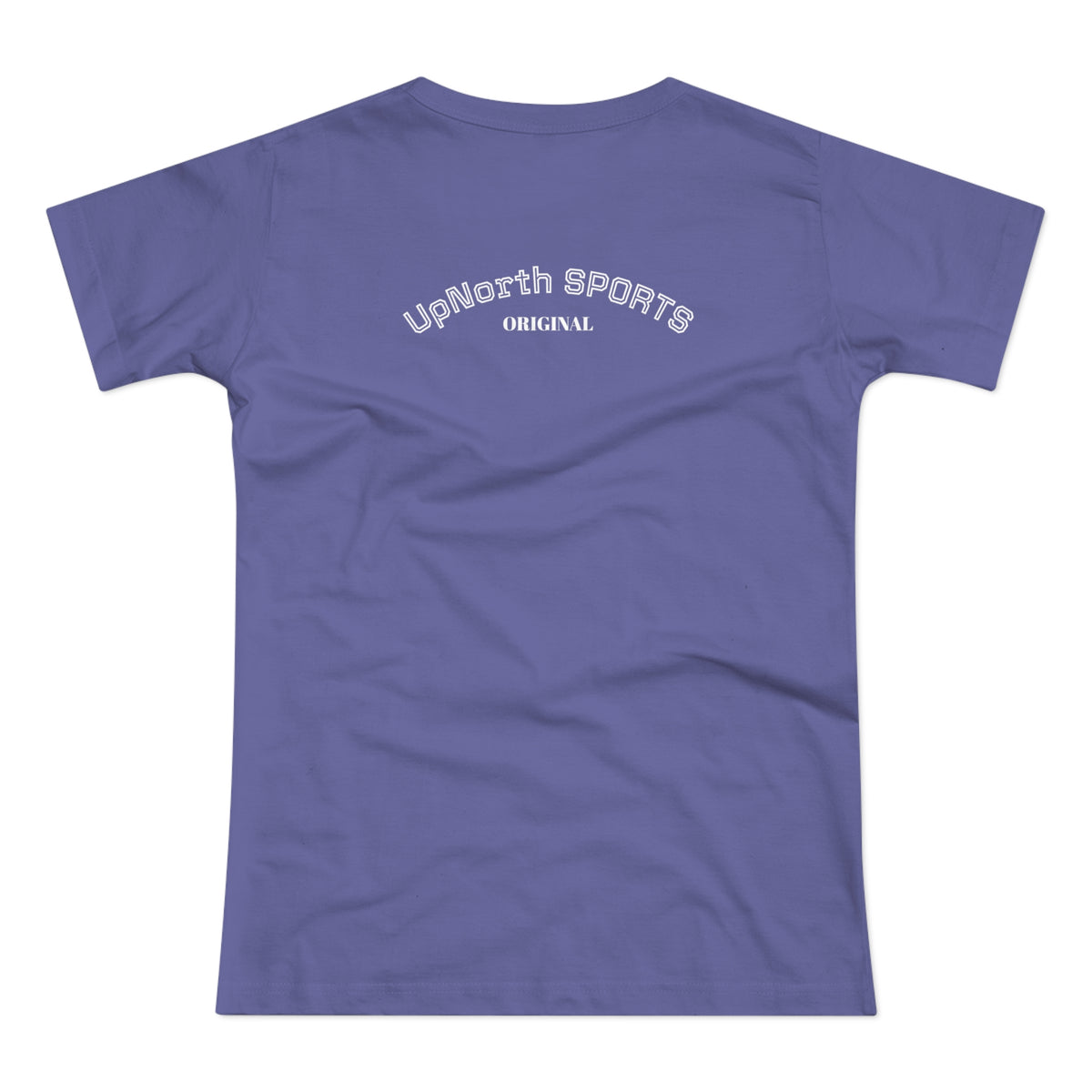 Millennial Lilac White Women T-Shirt backside - UpNorth SPORTS