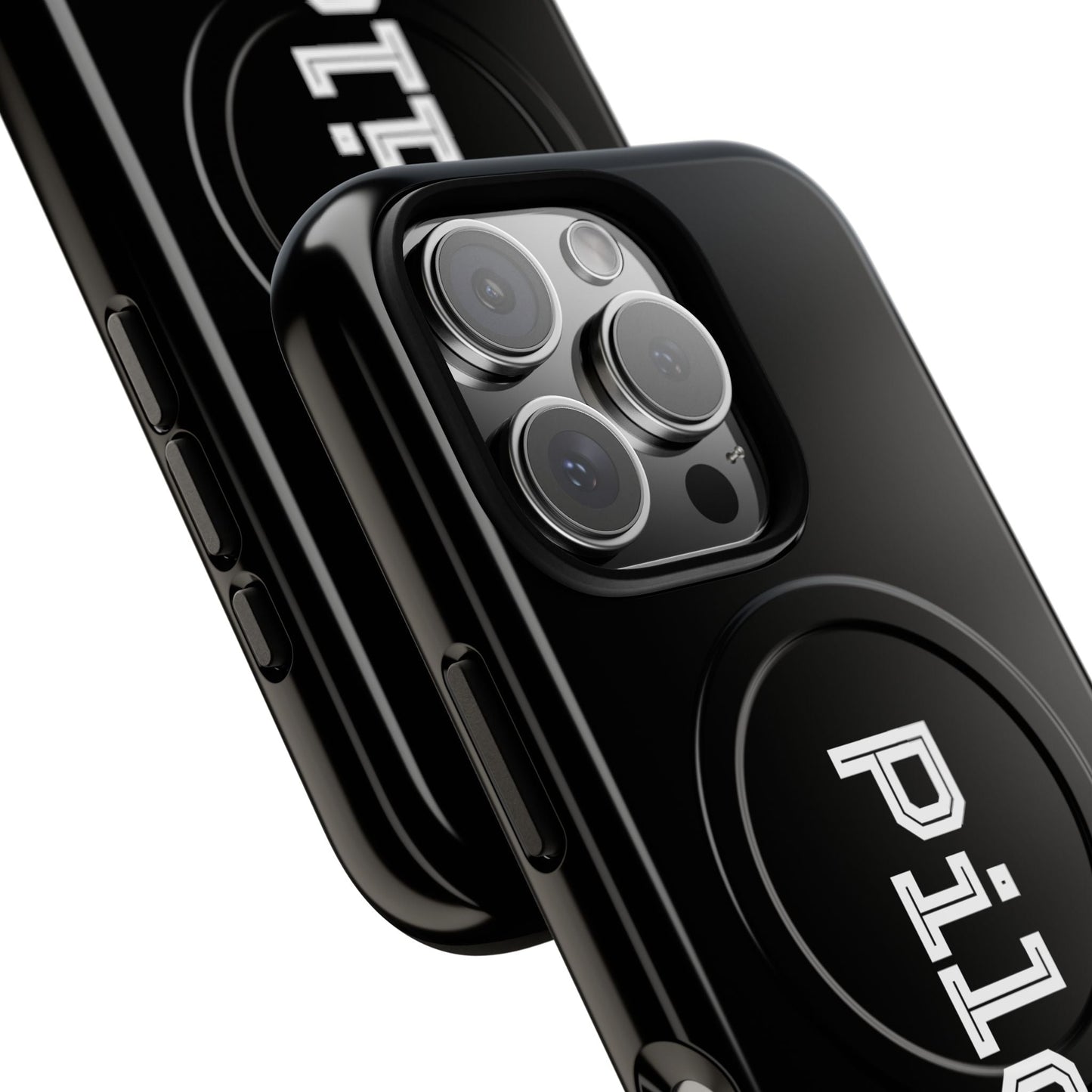 Tough Magnetic iPhone Cases Piloti in black Printify