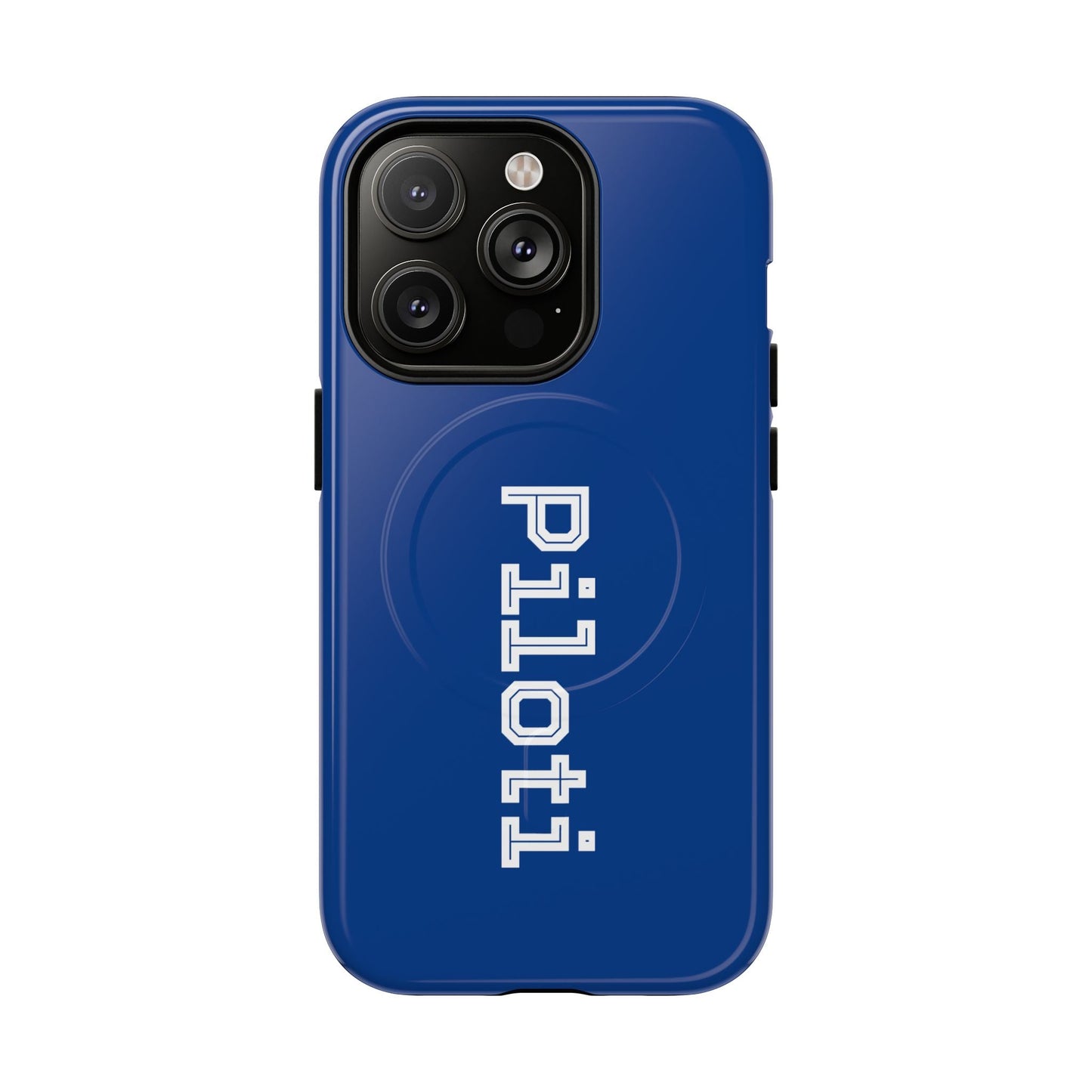 Tough Magnetic iPhone Cases Piloti in navy blue made in matt and gloss finish - UpNorth SPORTS