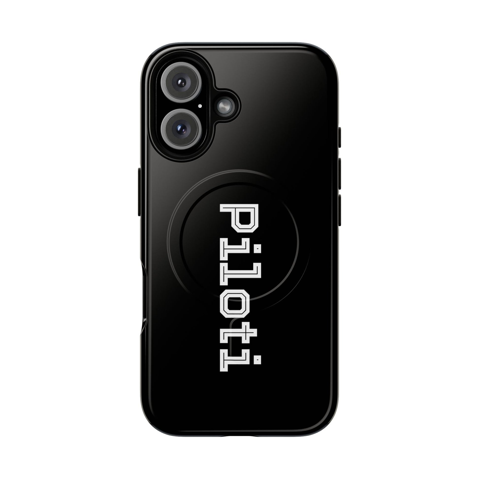 Tough Magnetic iPhone Cases Piloti in black Printify