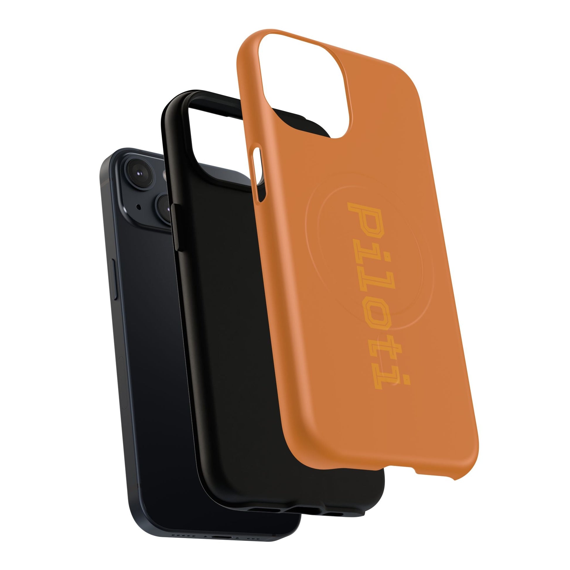 Tough Magnetic iPhone Cases Piloti in orange Printify