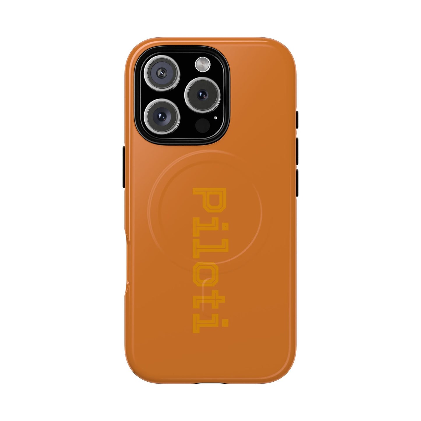 Tough Magnetic iPhone Cases Piloti in orange Printify