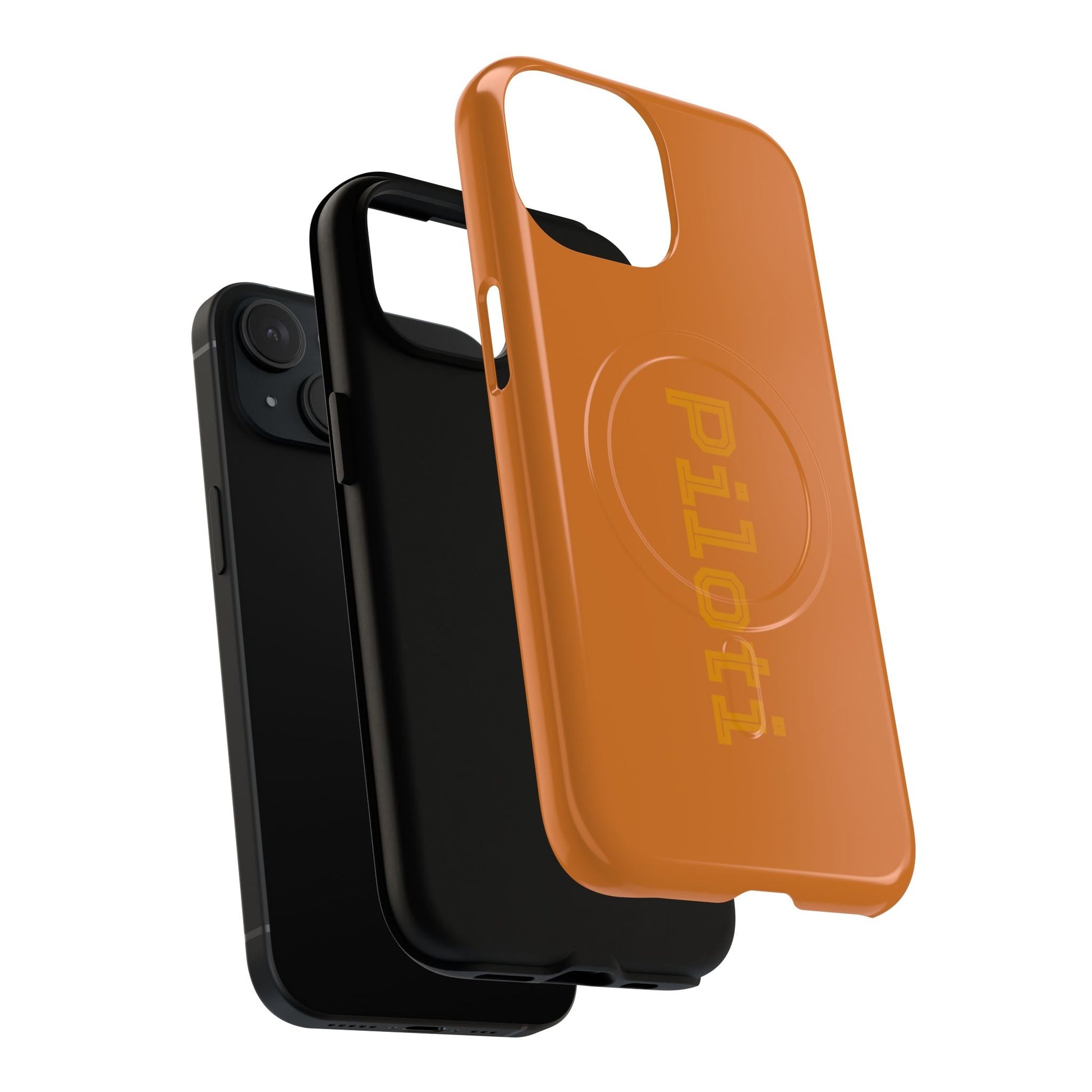 Tough Magnetic iPhone Cases Piloti in orange Printify
