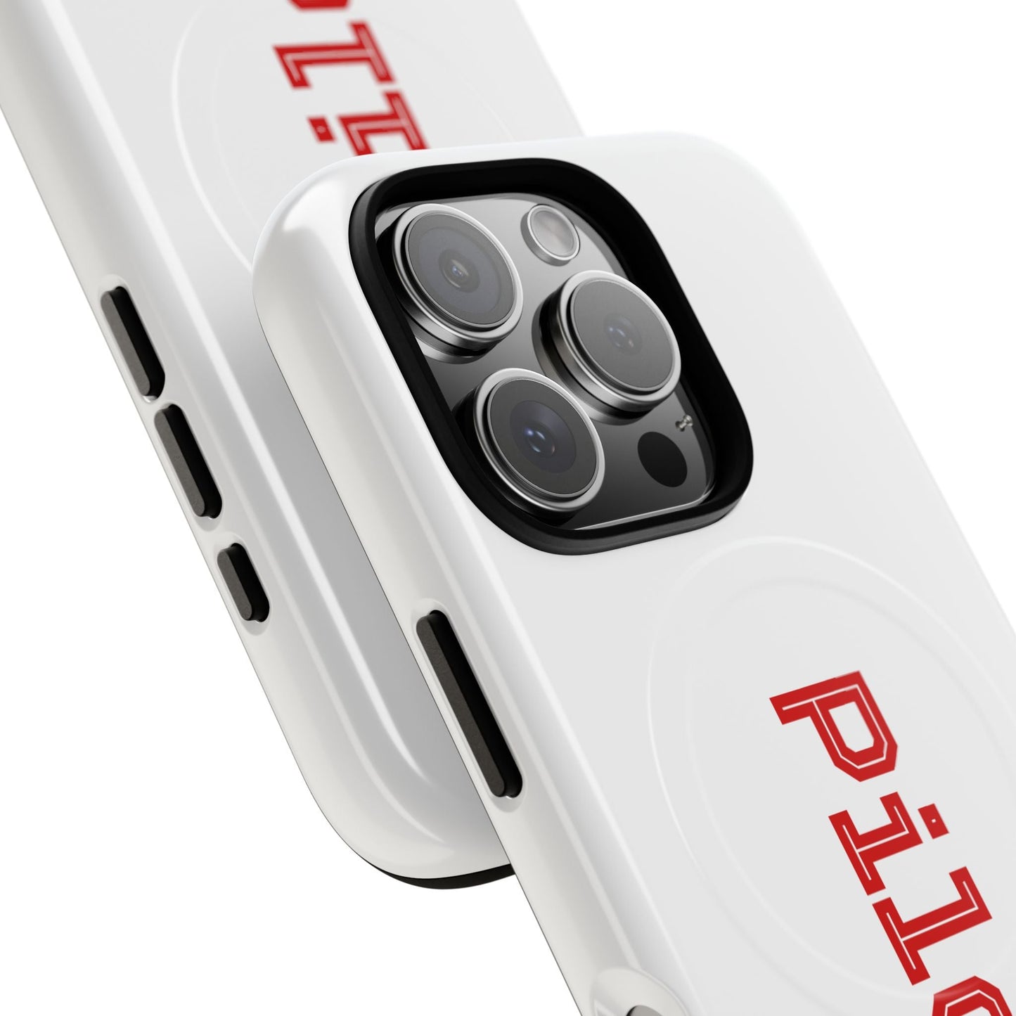Tough Magnetic iPhone Cases Piloti in white made in matt and gloss finish - UpNorth SPORTS