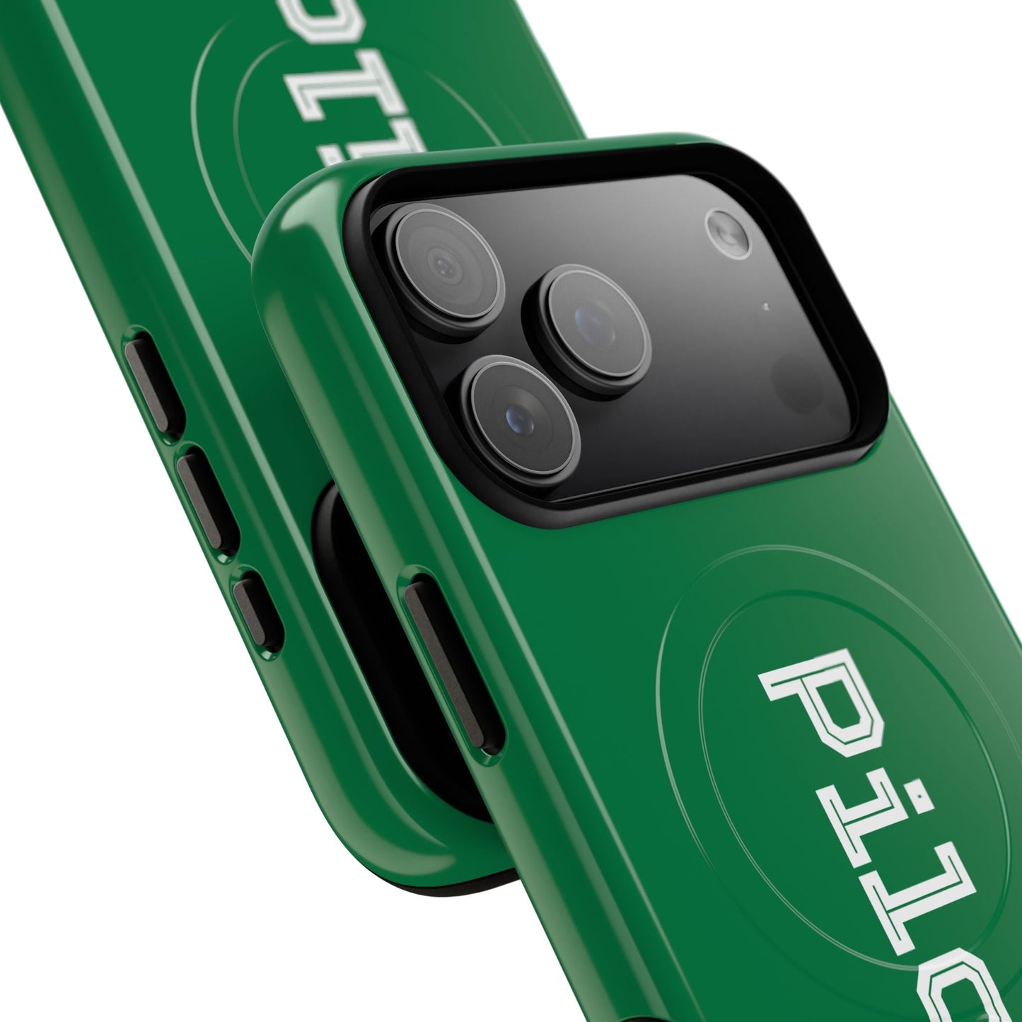 Tough Magnetic iPhone Cases Piloti in dark green Printify